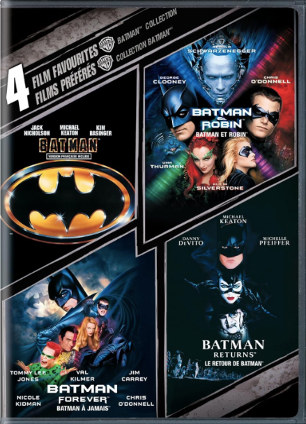 Batman 4 Film Favourites (Batman / Batman and Robin / Batman Forever, Batman Returns)