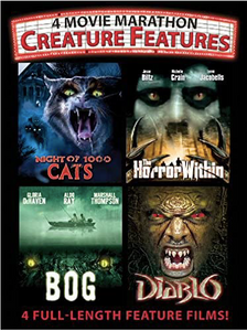 4 Movie Marathon Creature Feature (Night of 1000 Cats/The Horror Within/Bog/Diablo)